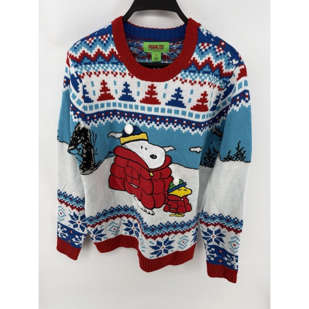 Peanuts Snoopy Christmas Jumper Size Small  Sweater